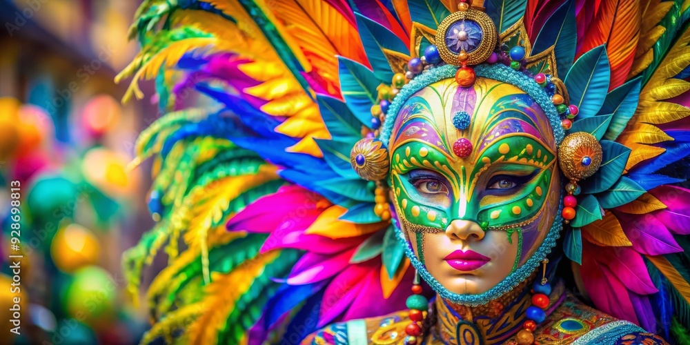 Masked Mystery A Close-up of a Carnival Costume, carnival , costume , mask , colorful Masked Mystery A Close-up of a Carnival Costume, carnival , costume , mask , colorful