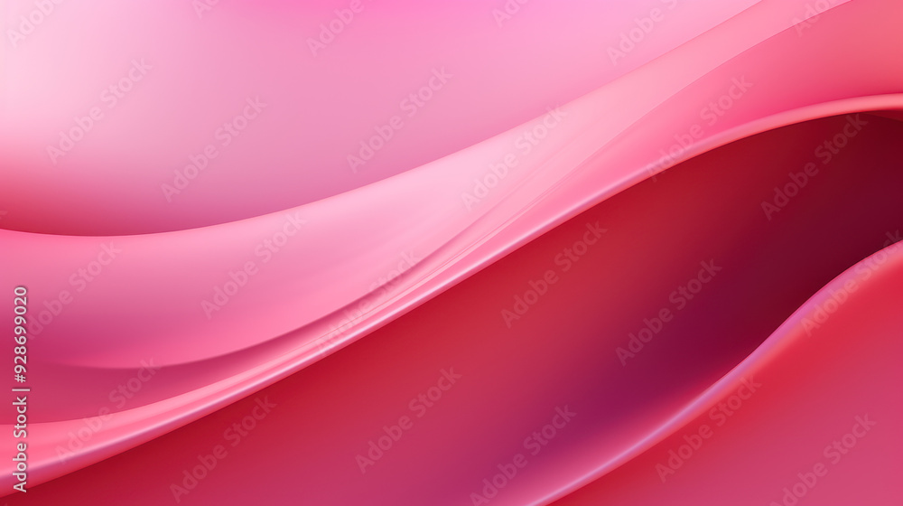 Abstract design with smooth, soft and flowing waves in pink color. Movement scene. Peaceful, calm design. Pink Background, Wallpaper. Abstract design with smooth, soft and flowing waves in pink color. Movement scene. Peaceful, calm design. Pink Background, Wallpaper.