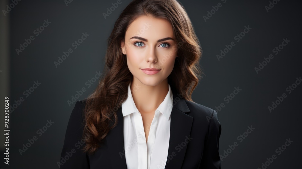 A professional woman in a business suit A professional woman in a business suit