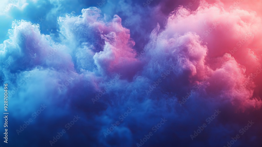 A colorful cloud with a blue and pink hue A colorful cloud with a blue and pink hue