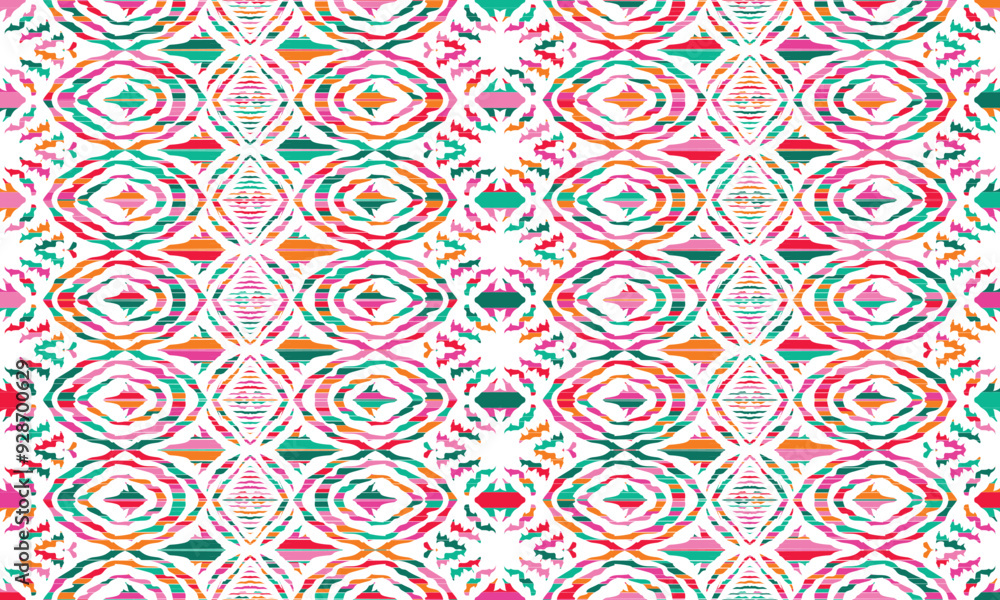Abstract Ikat pattern with seamless design, perfect for ethnic-themed backgrounds, curtains, carpets, wallpapers, clothing, and decorations. Ideal for wrapping paper, batik, and other creative uses. Abstract Ikat pattern with seamless design, perfect for ethnic-themed backgrounds, curtains, carpets, wallpapers, clothing, and decorations. Ideal for wrapping paper, batik, and other creative uses.