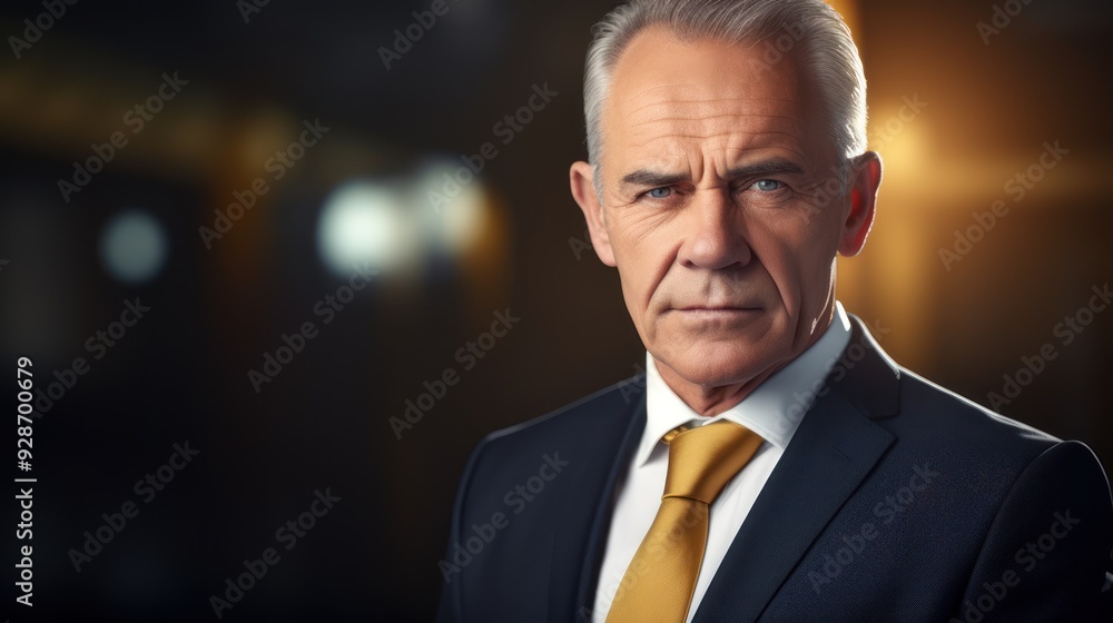 A senior businessman in a suit, confidently looking at the camera with a warm smile. A senior businessman in a suit, confidently looking at the camera with a warm smile.