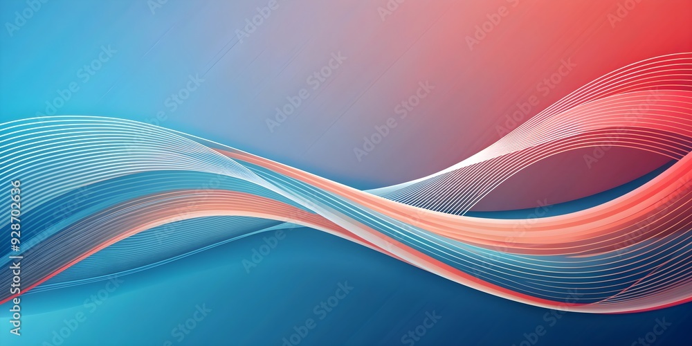 Abstract curving lines with striking gradients from blue to coral, abstract, curving, lines, gradients, blue, coral, vibrant Abstract curving lines with striking gradients from blue to coral, abstract, curving, lines, gradients, blue, coral, vibrant