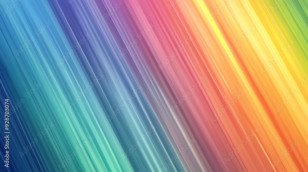 Abstract Diagonal Rainbow Stripes Background Abstract Diagonal Rainbow Stripes Background