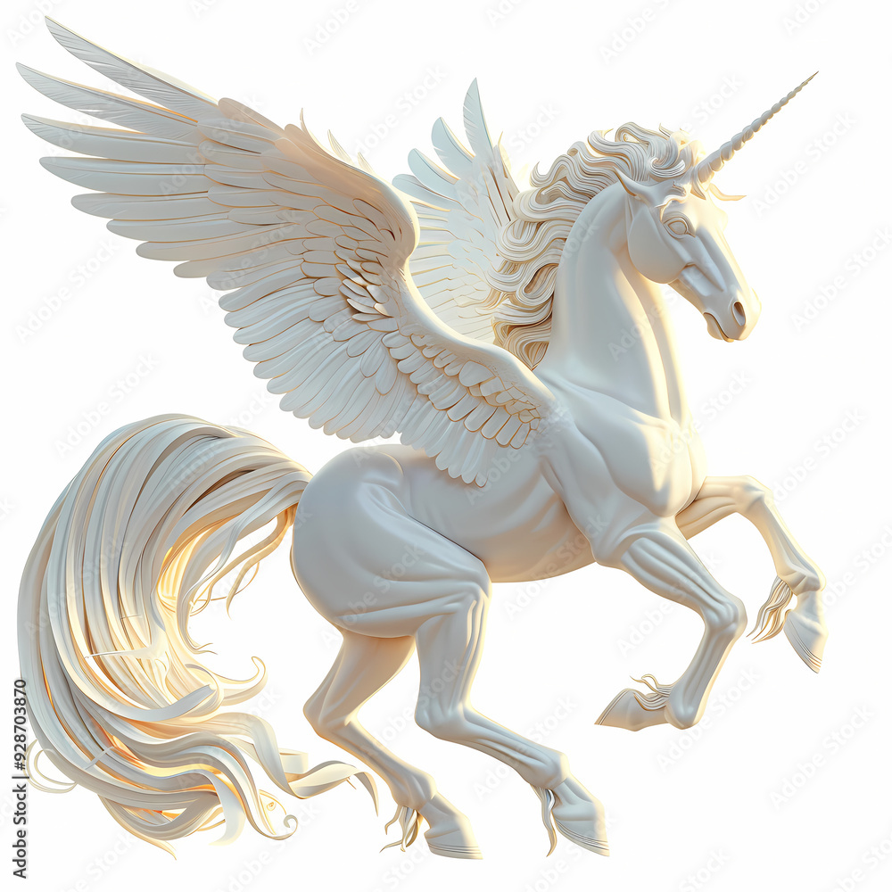 3D Pegasus vector image 3D Pegasus vector image