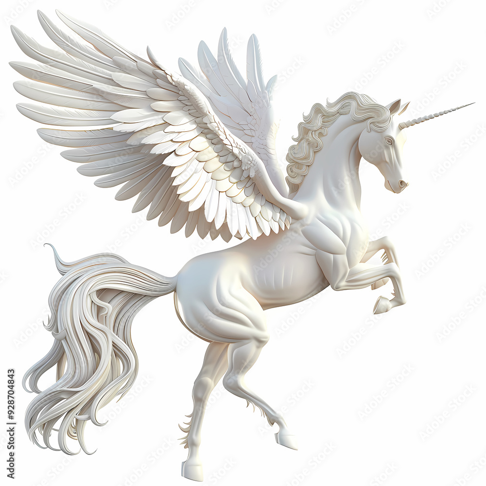 3D Pegasus vector image