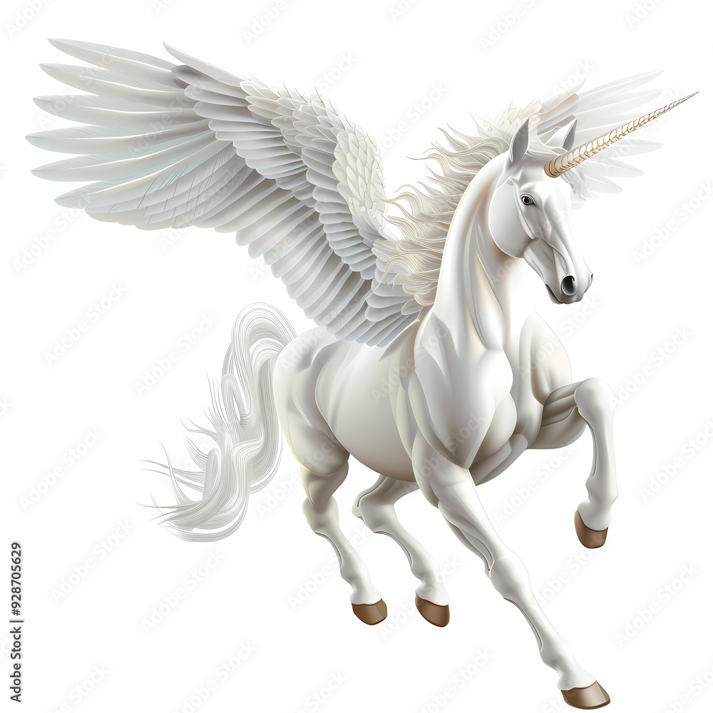 3D Pegasus vector image 3D Pegasus vector image