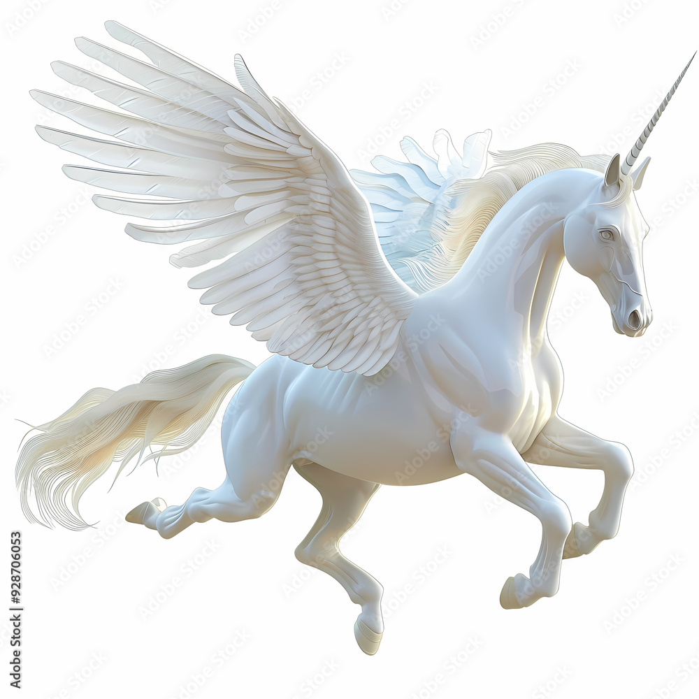 3D Pegasus vector image 3D Pegasus vector image