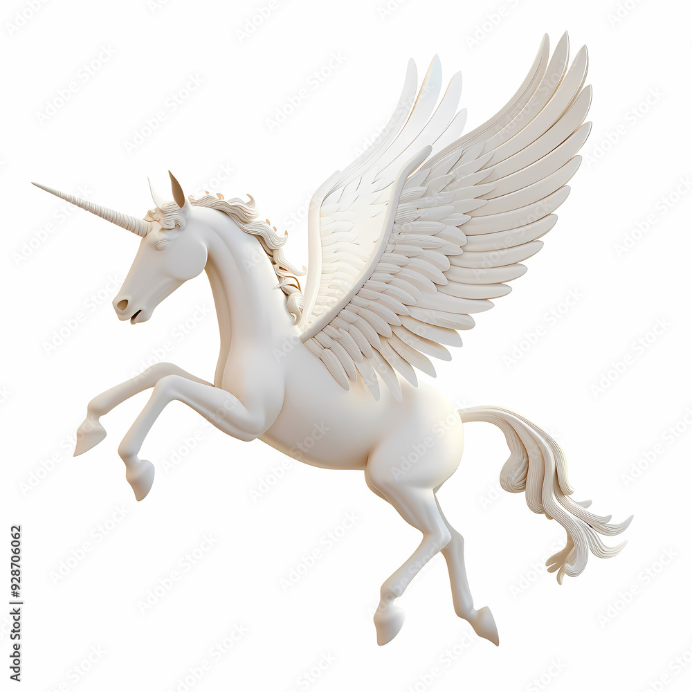 3D Pegasus vector image 3D Pegasus vector image