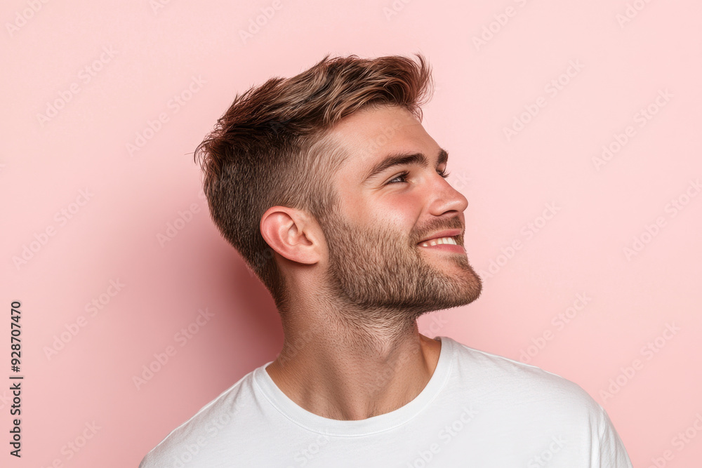 A close up of a man's face with his eyes closed A close up of a man's face with his eyes closed