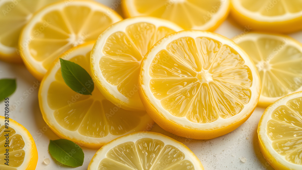 slices of lemon and lime background slices of lemon and lime background