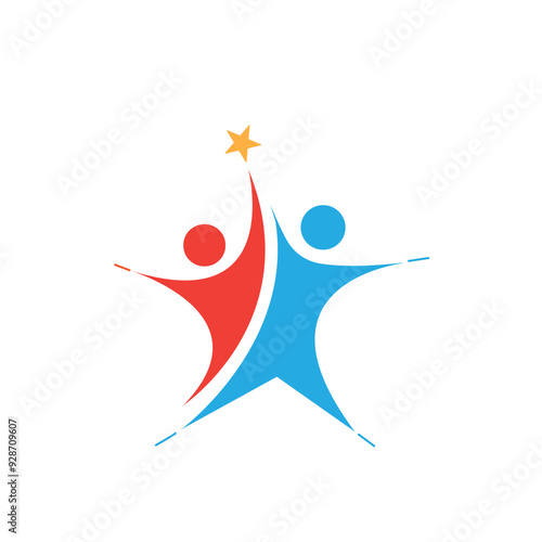 Creative team work, icon, vector, symbol.
