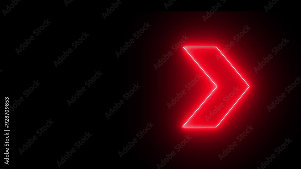 neon arrow light illuminating a dark, empty space. Glowing neon arrow signs running along a dark, empty room wall neon arrow light illuminating a dark, empty space. Glowing neon arrow signs running along a dark, empty room wall