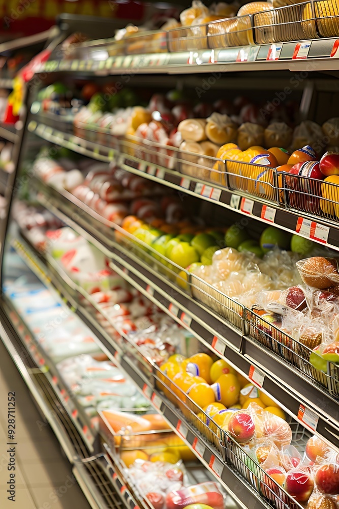 Fresh Produce Aisle in a Grocery Store Fresh Produce Aisle in a Grocery Store