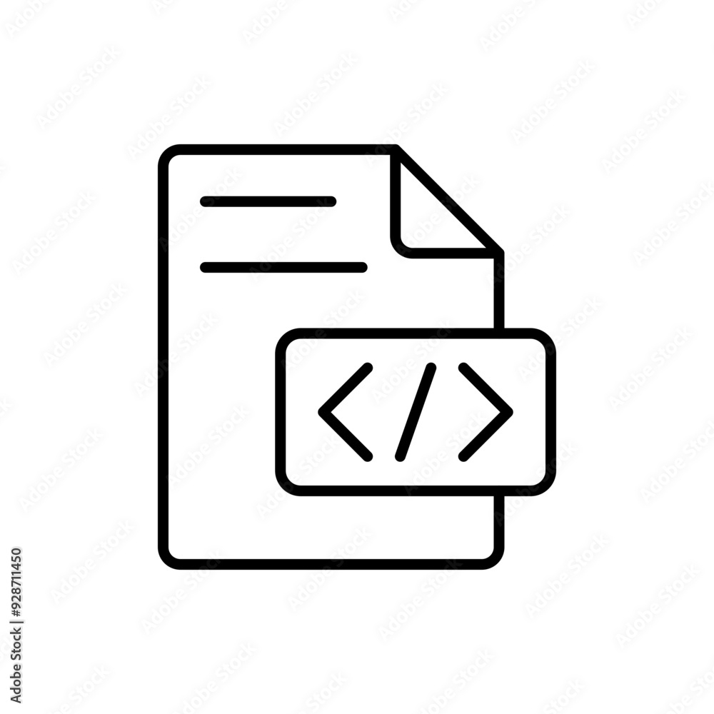 Programming file outline icons, minimalist vector illustration ,simple transparent graphic element .Isolated on white background Programming file outline icons, minimalist vector illustration ,simple transparent graphic element .Isolated on white background