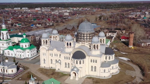 Trinity Cathedral in Verkhoturye on a summer morning. Russia photo