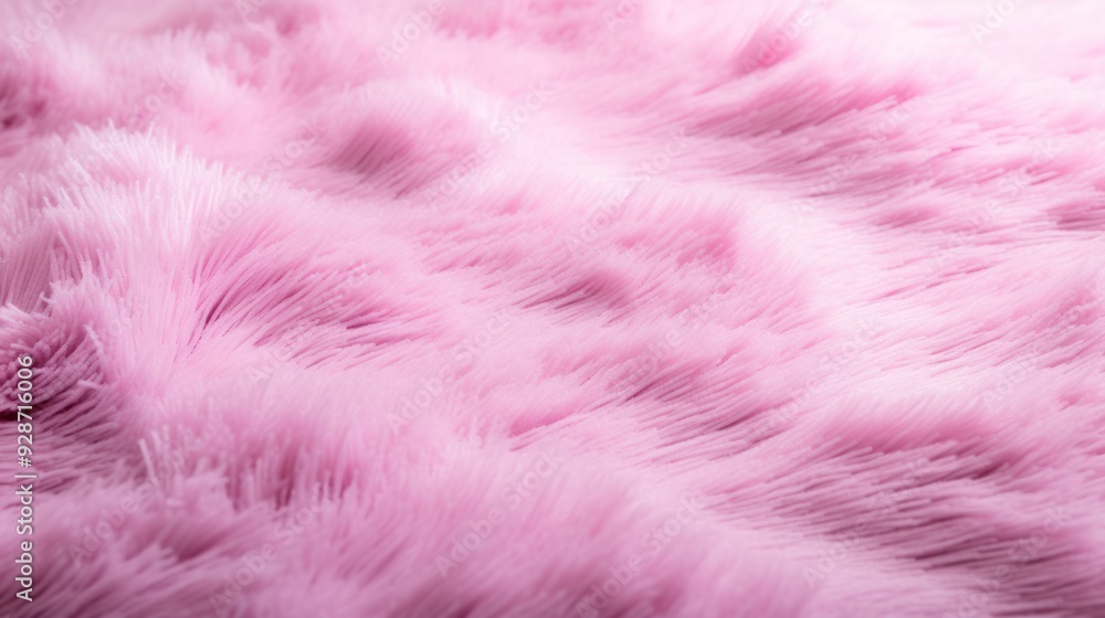Fototapeta premium Luxurious pink carpet with a thick, 