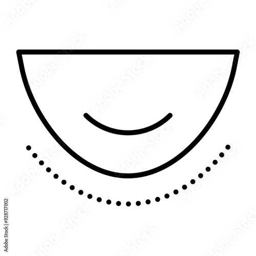 Chin line icon
