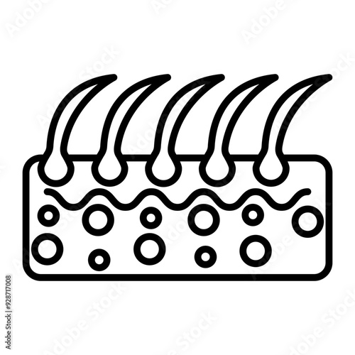 Scalp line icon