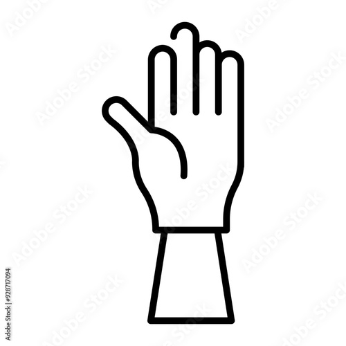 Wrists line icon