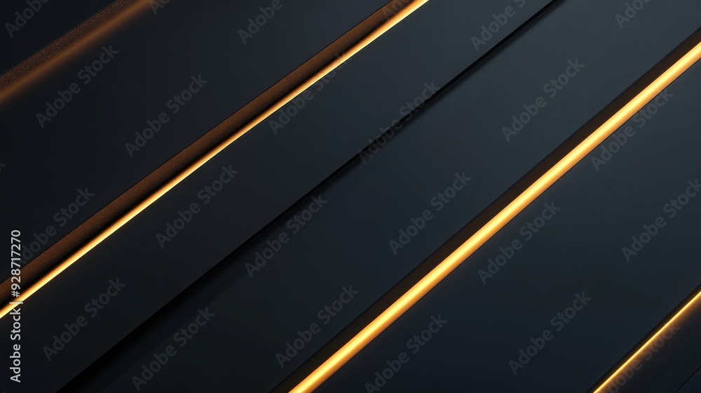 A sleek, modern design featuring dark panels with glowing orange lines. A sleek, modern design featuring dark panels with glowing orange lines.