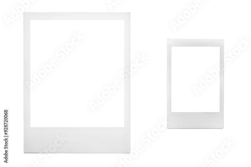 Instant Photo frame set in different sizes. Vector graphic file. isolated. Transparent