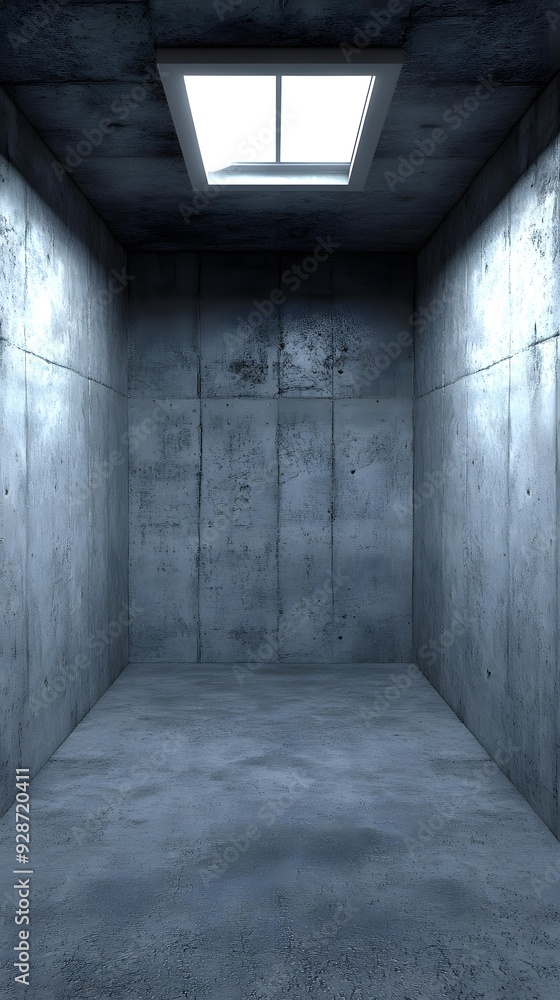 Concrete Room with Single Window Concrete Room with Single Window