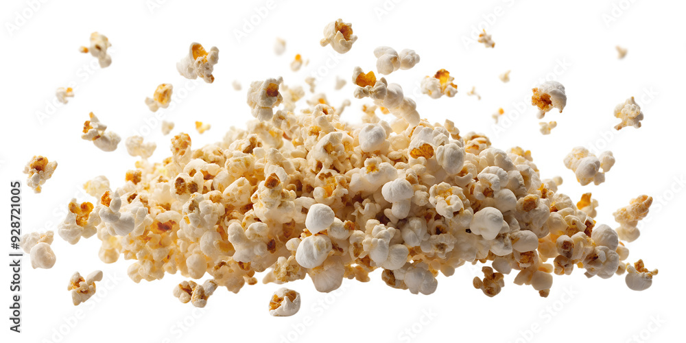 Popcorn in Motion PNG with Transparent Cut Out Popcorn in Motion PNG with Transparent Cut Out