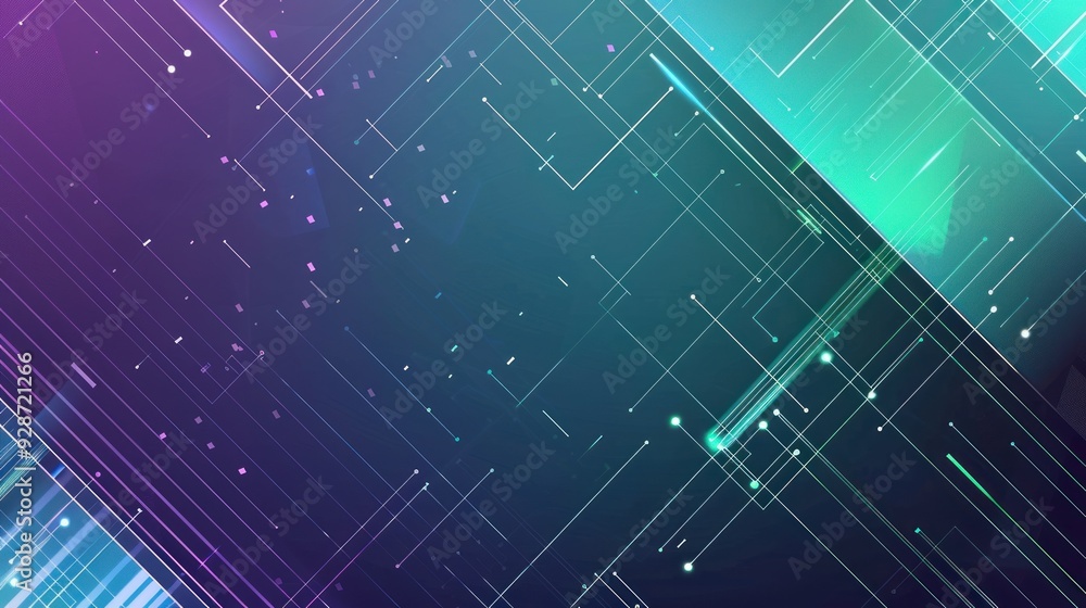 Abstract Geometric Background with Glowing Lines Abstract Geometric Background with Glowing Lines