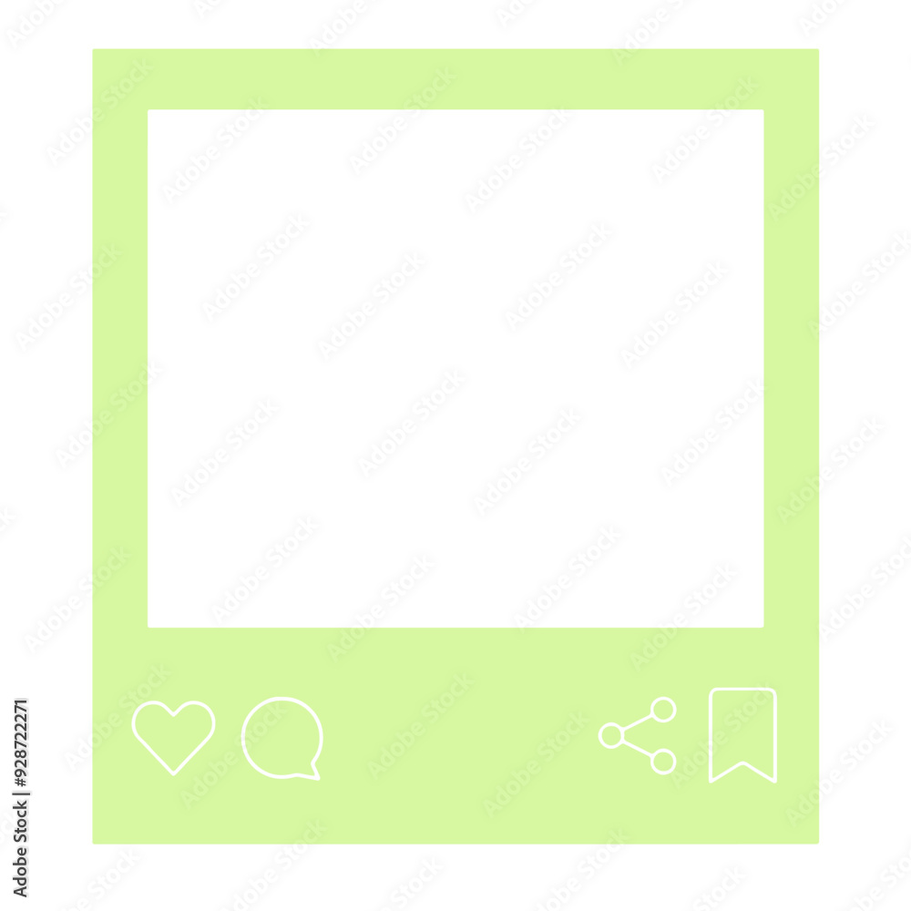 Green social media post frame. Vector graphic file. isolated. Transparent Green social media post frame. Vector graphic file. isolated. Transparent