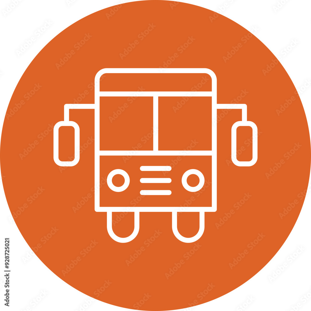 Public Transport line circle icon Public Transport line circle icon