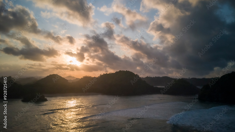 Sunrise over the sea in East Java, Indonesia Sunrise over the sea in East Java, Indonesia