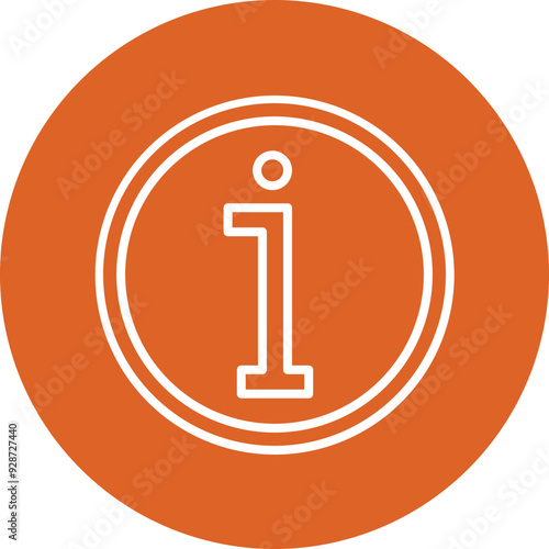 Info line circle icon