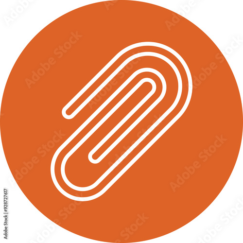 Attach File line circle icon