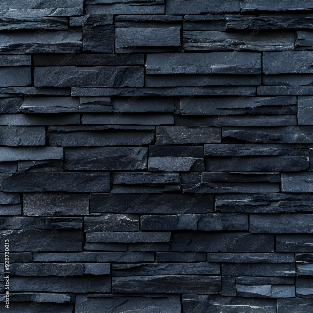 Artistic composition of a black stone brick wall, highlighting the rough texture and natural lines, ideal for background design elements Artistic composition of a black stone brick wall, highlighting the rough texture and natural lines, ideal for background design elements