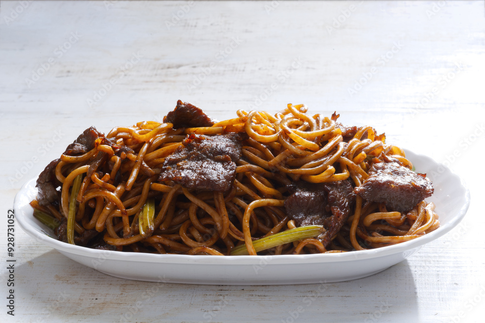 chinese beef fried noodle