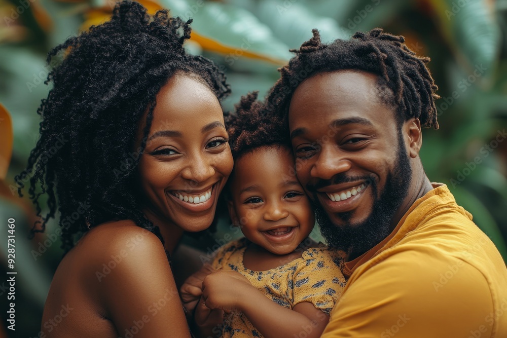 Happy parents with their children, Generative AI Happy parents with their children, Generative AI