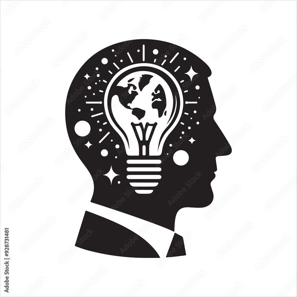 brain bulb vector brain bulb vector