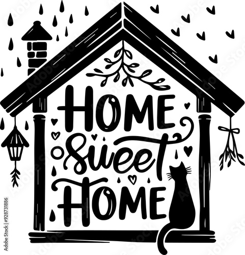 housewarming lettering for different designs