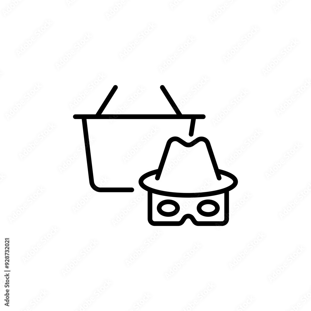 Private shop outline icons, minimalist vector illustration ,simple transparent graphic element .Isolated on white background Private shop outline icons, minimalist vector illustration ,simple transparent graphic element .Isolated on white background