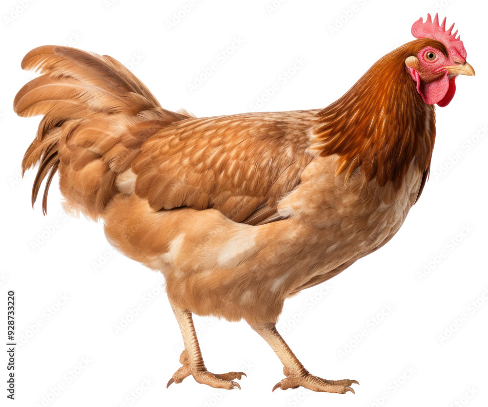 Fototapeta premium PNG Chicken poultry animal brown.