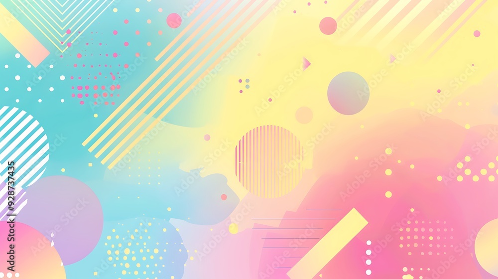 Abstract Geometric Pattern with Pastel Gradient Colors Abstract Geometric Pattern with Pastel Gradient Colors