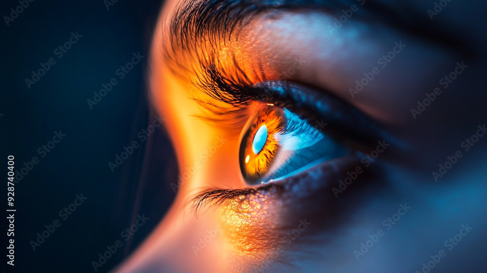 Macro photo of woman with beautiful eyes Macro photo of woman with beautiful eyes