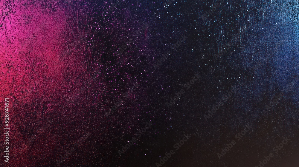 Fototapeta premium Abstract Background with Pink and Blue Specks on Black