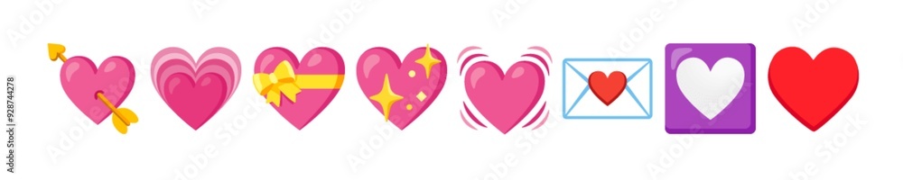 Collection of Heart Emojis and Love Symbols Collection of Heart Emojis and Love Symbols