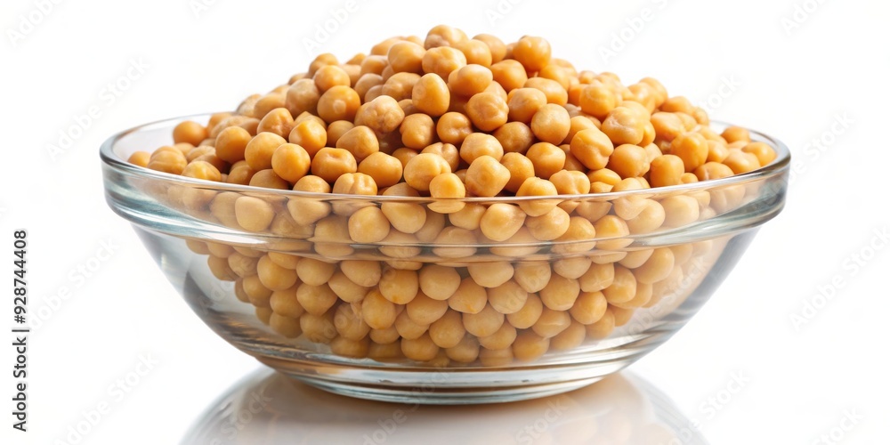 Glass Bowl of Cooked Chickpeas, Chickpeas, Vegan, Healthy, Food Glass Bowl of Cooked Chickpeas, Chickpeas, Vegan, Healthy, Food