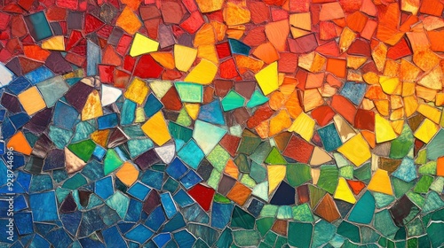 Colorful Mosaic Wall Texture