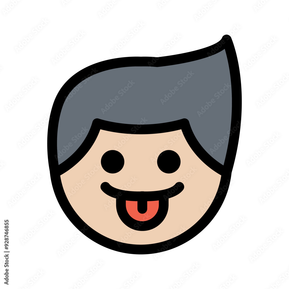 Smiley face man icon Smiley face man icon