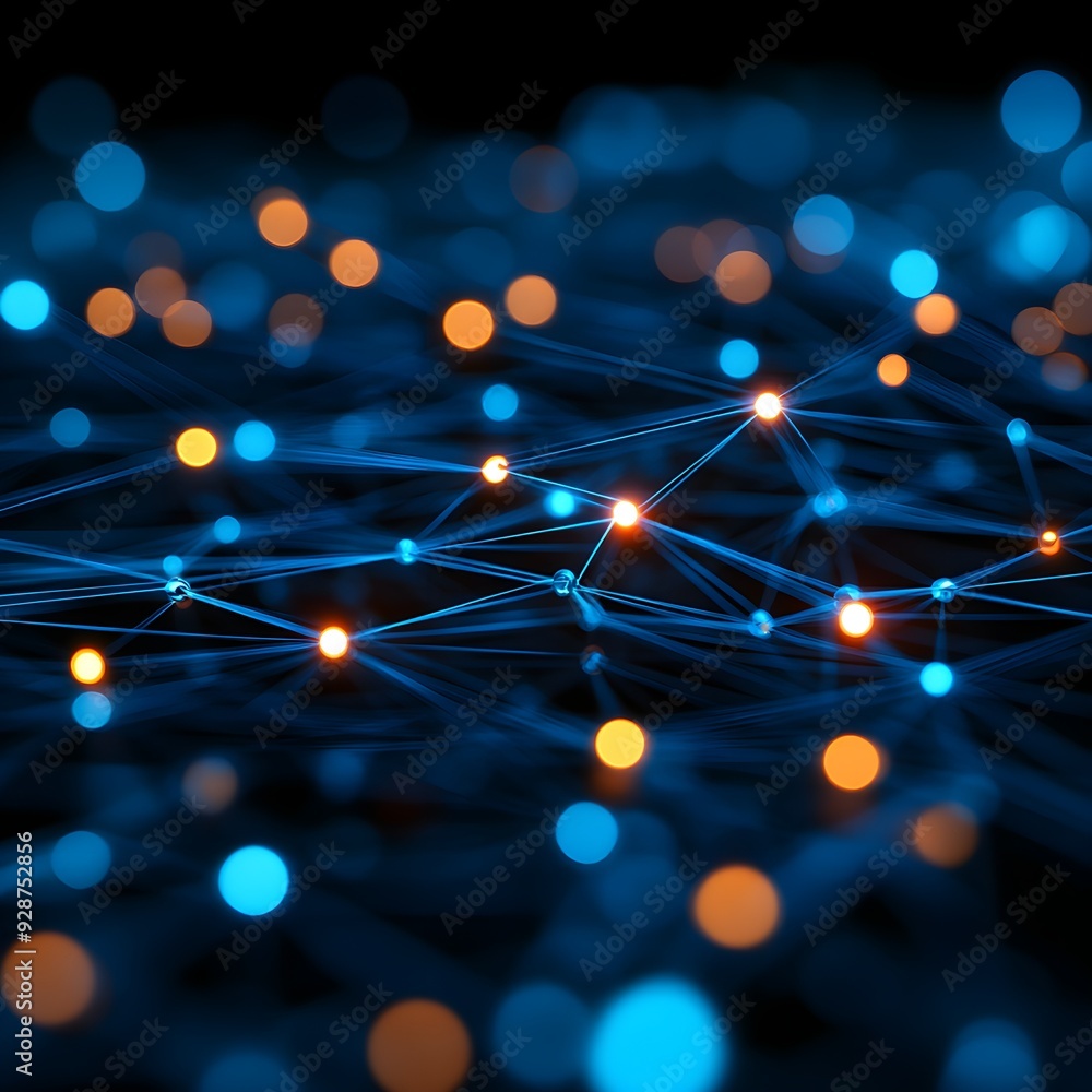 Global data transfer visualization, abstract tech network, high-speed connections, blue and silver tones Global data transfer visualization, abstract tech network, high-speed connections, blue and silver tones