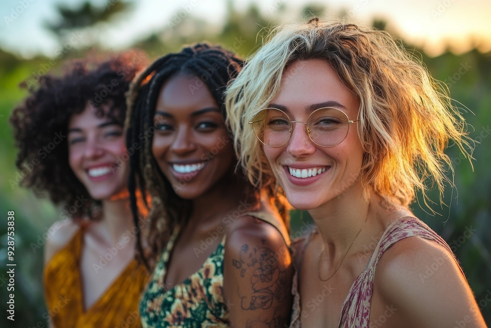Group of Women Socialize Teamwork Happiness Concept, Generative AI Group of Women Socialize Teamwork Happiness Concept, Generative AI